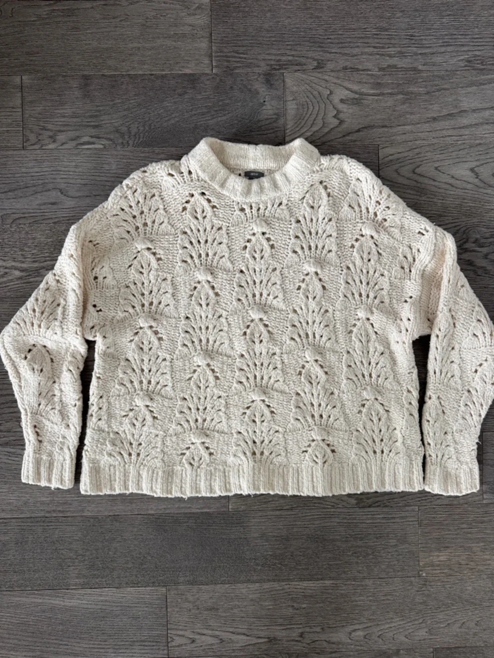 🌼AERIE🌼 Cream Pointelle Open-Knit Sweater, Size S
